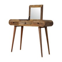 Oak Round Dressing Table: Stylish &amp; Modern - £273.99 GBP