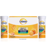 4 x 10&#39;s CEBION Effervescent Vitamin C 1000mg + Calcium Daily Supplement  - $68.38 CAD