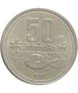 1980 LAOS 50 ATT  ALUMINIUM  BU Nice Coin - £3.53 GBP