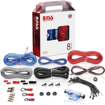 BOSS Audio Systems KIT2 8 Gauge Complete Car Amplifier Installation Wiring Kit w - £26.12 GBP