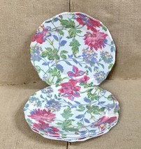 April Cornell Floral Melamine Plates Picnic Camping Cottage Grandma Granny Core - $39.60