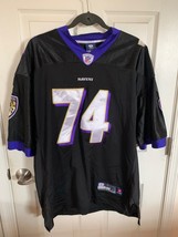 Reebok Baltimore Ravens Michael Oher #74 Black NFL Jersey Size XLarge 54 - $2,128.32 MXN