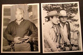 LORNE GREEN,DAN BLOCKER (BONANZA) ORIG,VINTAGE TV PROMO PHOTO LOT - $2,306.69 MXN