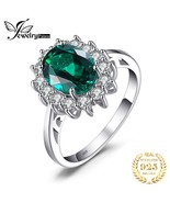 Princess Diana Simulated Green Emerald Engagement Ring - $30.00