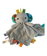 Bright Starts Lovey Plush Elephant Gray Baby Security Blanket Soother Soft - £10.11 GBP
