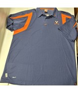 Virginia Cavaliers Polo Shirt Nike Dri-Fit Embroidered Short Sleeve Men XL - $476.54 MXN