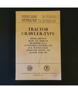 1953 Dept of the Army TM 5-3040C / Air Force TO 19-75AJ-140 Tractor Crawler - $449.17 MXN