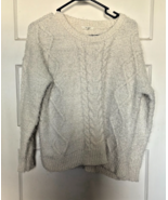 Maurice’s Women&#39;s Cozy White Cable Knit Sweater Size M - $370.97 MXN