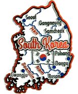 South Korea Map Fridge Magnet - $8.99
