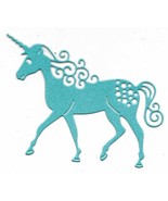 Unicorn Pearlescent Card Die Cuts X10. 9x6cm. Assorted Colours. - $77.35 MXN