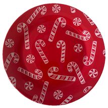 Royal Norfolk Candy Canes And Peppermint Ceramic Plate 8"—NEW—SHIPS IN 2... - $19.68