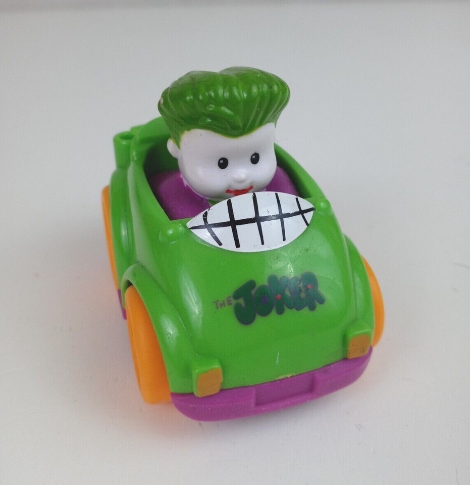 Mattel Fisher Price Little People DC Comics Marvel Wheelies The Joker Car - $6.92
