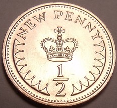 Cameo Proof Great Britain 1981 Half Penny~Only 100,000 Minted~Excellent~Free Shi - £3.61 GBP