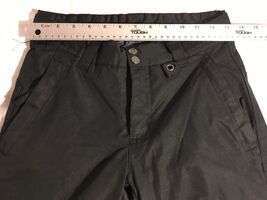YOUTH ARCTIC X BLACK MEDIUM 26" X 25" LINED NYLON ZIPPER FLY SNOW PANTS ... - $17.42