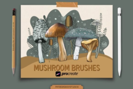 Procreate Mushroom Brushes - $8.00