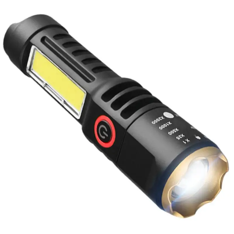 High Power Zoomable Flashlights Recharge Flash Light Waterproof Powerful - £11.37 GBP+