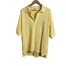 Columbia Sportswear Fish Golf Short Sleeve Yellow Polo Shirt Mens Size M Outdoor - £6.80 GBP