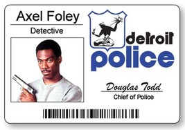 AXEL FOLEY Beverly Hills Cop Name Badge with pin Fastener Halloween Costume Cosp - £12.86 GBP