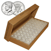 1000 Direct Fit Airtight 30.6mm Coin Holders Capsules For JFK HALF DOLLARS - £168.16 GBP