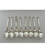 Oneida SURF CLUB Silverplate 1881 Rogers 8 Teaspoons Silverware 1938 - $465.08 MXN