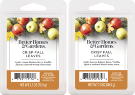 Better Homes and Gardens Scented Wax Cubes 2.5oz 2-Pack (Crisp Fall Leaves) - £9.67 GBP