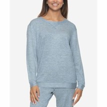 Felina Womens Ribbed Taylor Boyfriend Sleep Sweatshirt Light Gray Medium - £14.08 GBP