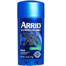 ARRID XX Anti-Perspirant Deodorant Solid Unscented 2.6 oz (Pack of 12) - £44.97 GBP