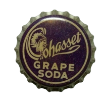 Cohasset Grape Soda Vintage Bottle Cap 1950's NOS Unused Cork Lined Purple - $10.12