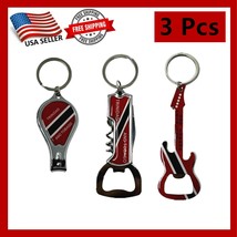 Pack of 3 Trinidad and Tobago Keychain, Souvenirs, Metal Ring, Gift Bundle - $9.89