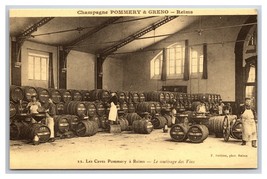 The Pommery Cellars Winery Wine Racking  Reims France DB Postcard P28 - £4.78 GBP