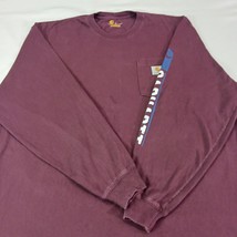 Carhartt 102867-614 Original Fit Men's Red Cotton Long-Sleeve Graphic T-Shirt XL image 13