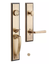 New MNG-EXTRA 5002 Aurick Solid Brass Entrance Door Set - Lever Handle -... - £181.86 GBP