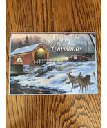 Red Truck Christmas Card &amp; Envelope Darrell Bush. Free Shipping - £3.86 GBP