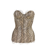 AGENT PROVOCATEUR Womens Corset Soft Shinny Lace Gold Size M - £669.31 GBP