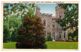 The Winnikenni Castle Built 1873 Haverhill Massachusetts Postcard Posted 1943 - £25.67 GBP