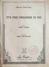 [Advance Artist Copy) [1938] It&#39;s The Dreamer in Me by Jimmy Dorsey - £17.82 GBP