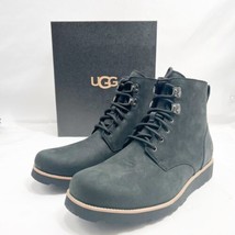 UGG Men&#39;s Ritter Black Waterproof Leather Lace Up Boots 1099538 Size 13 ... - $183.82