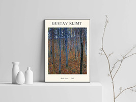 Gustav Klimt Birch Forest 1 . 192 Wall Poster Decor 1 - £12.78 GBP