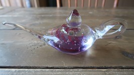 Vintage Arabian Oil Lamp Blown Glass Paperweight by DYNASTY GALLERIES - $23.75
