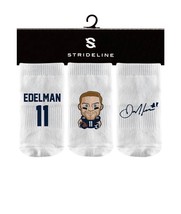 NEW NFL New England Patriots Edelman Baby Socks Strideline size 0-12 month white - £3.08 GBP