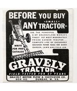 1949 Graveley Motor Plow Garden Tractor Advertisement W Virginia Agricul... - $19.99