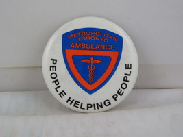 Vintage Ambulance Pin - Toronto Ambulance People Helping - Celluloid Pin - £11.99 GBP