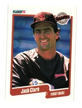 1990 Fleer #152a Jack Clark San Diego Padres - £1.17 GBP