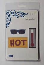Hot Weather Thermometer &amp; Sunglasses Quickutz Thin Metal Die REV-0054 - $9.89