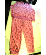 WOMENS DISNEY WINNIE THE POOH PAJAMA PINK SHIRT AND PANTS LOUNGE WEAR XL - $22.17