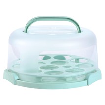 Cake Container Plastic Cover Lid: Ohuhu Cake Carrier Cupcake Holder Port... - £35.23 GBP