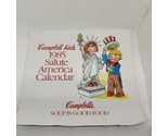 Vintage Campbell&#39;s Soup Food 1985 Salute America Campbell Kids Calendar ... - £17.62 GBP
