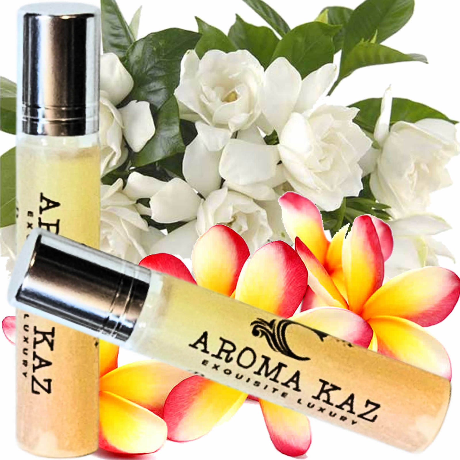 Frangipani Gardenia Jasmine Roll On Perfume Fragrance Oil Luxury Hand Poured