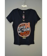 NFL Womens Denver Broncos Super Bowl 50 Football Shirt Top Sz M NWT - $23.06 CAD