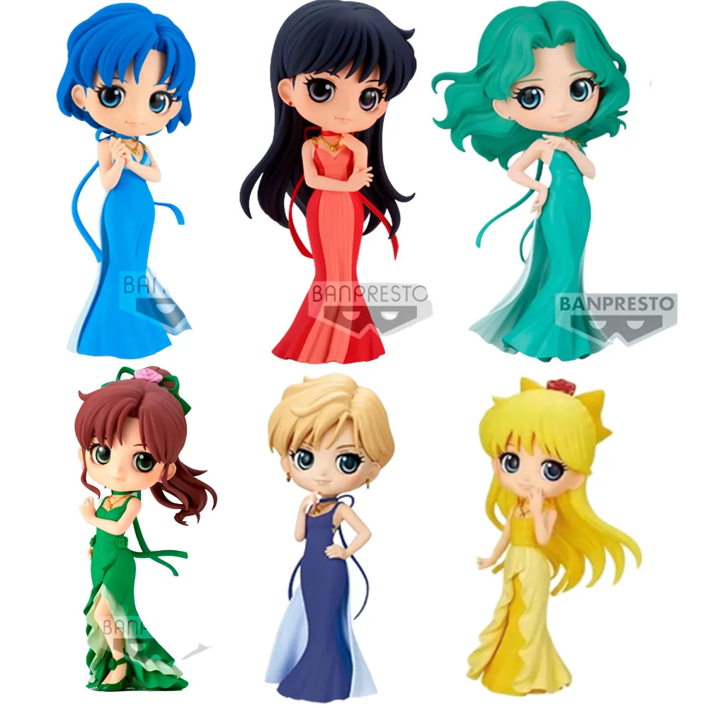 Original Q Posket Sailor Moon Anime Figure Tsukino Usagi Banpresto PVC Toys - £33.89 GBP